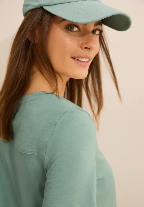 T-Shirt im Tunika-Look