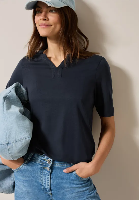 Shirt im Tunika-Look