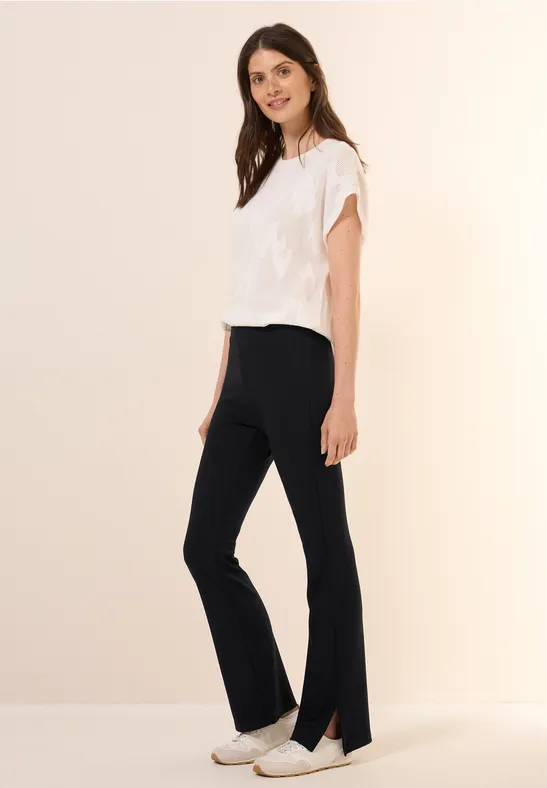 Bootcut Leggings mit Schlitz